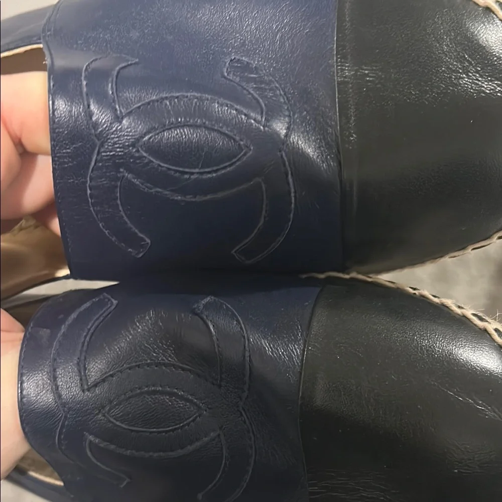 Chanel Men’s Navy and Black Espadrilles - Picture 3 of 3